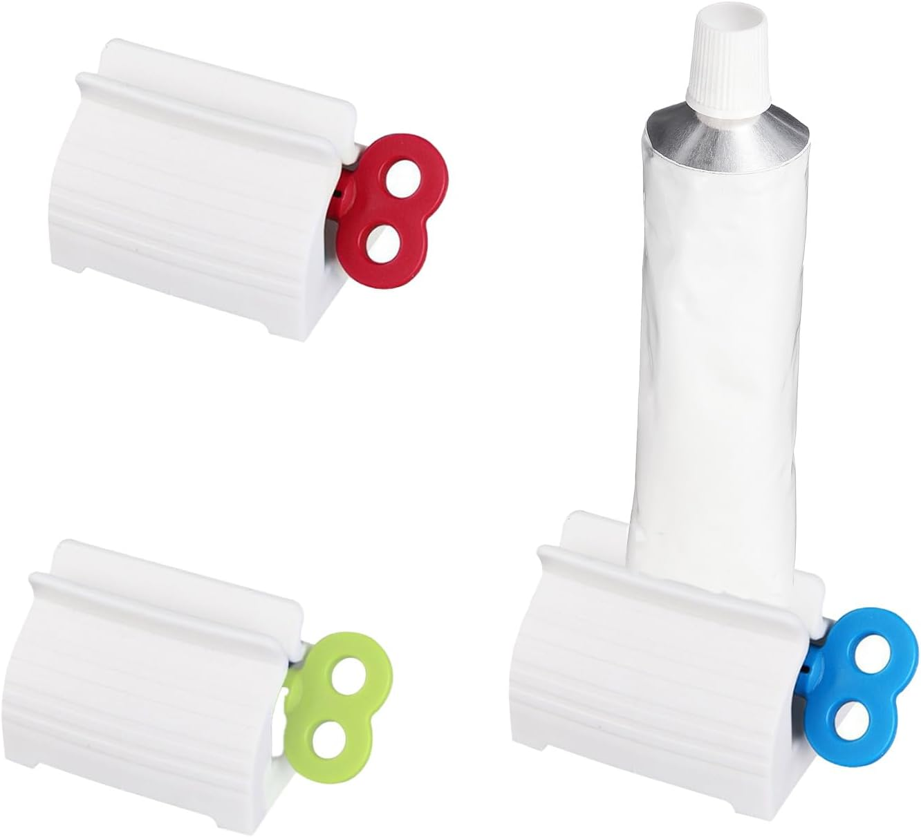 Toothpaste Squeezer,Set of 3 Rolling Tube Dispenser,Multi-Purpose Toothpaste Dispenser Easy Squeeze Tube Squeezer Tool Saves Toothpaste and Creams image number 2