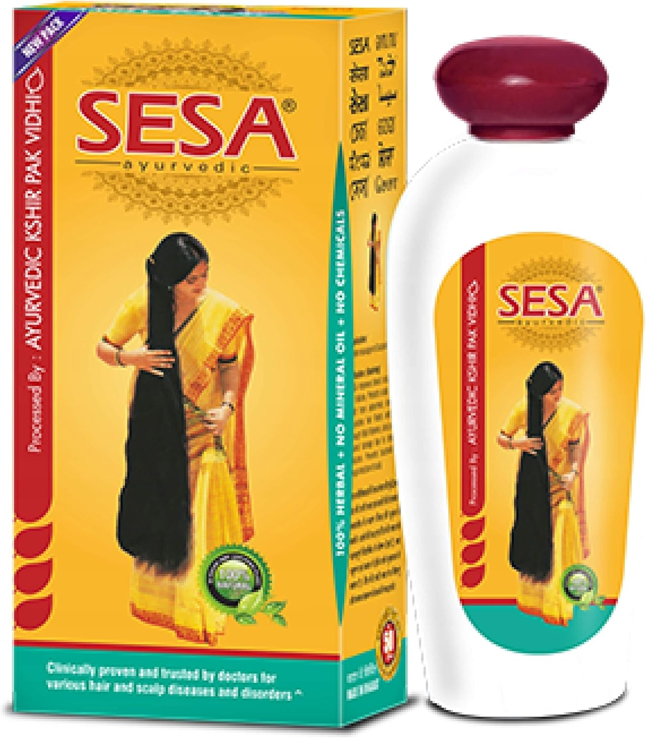 Sesa Pack of 2 - Sesa Oil (For Long Beautiful and Nourished Hair) 180Ml