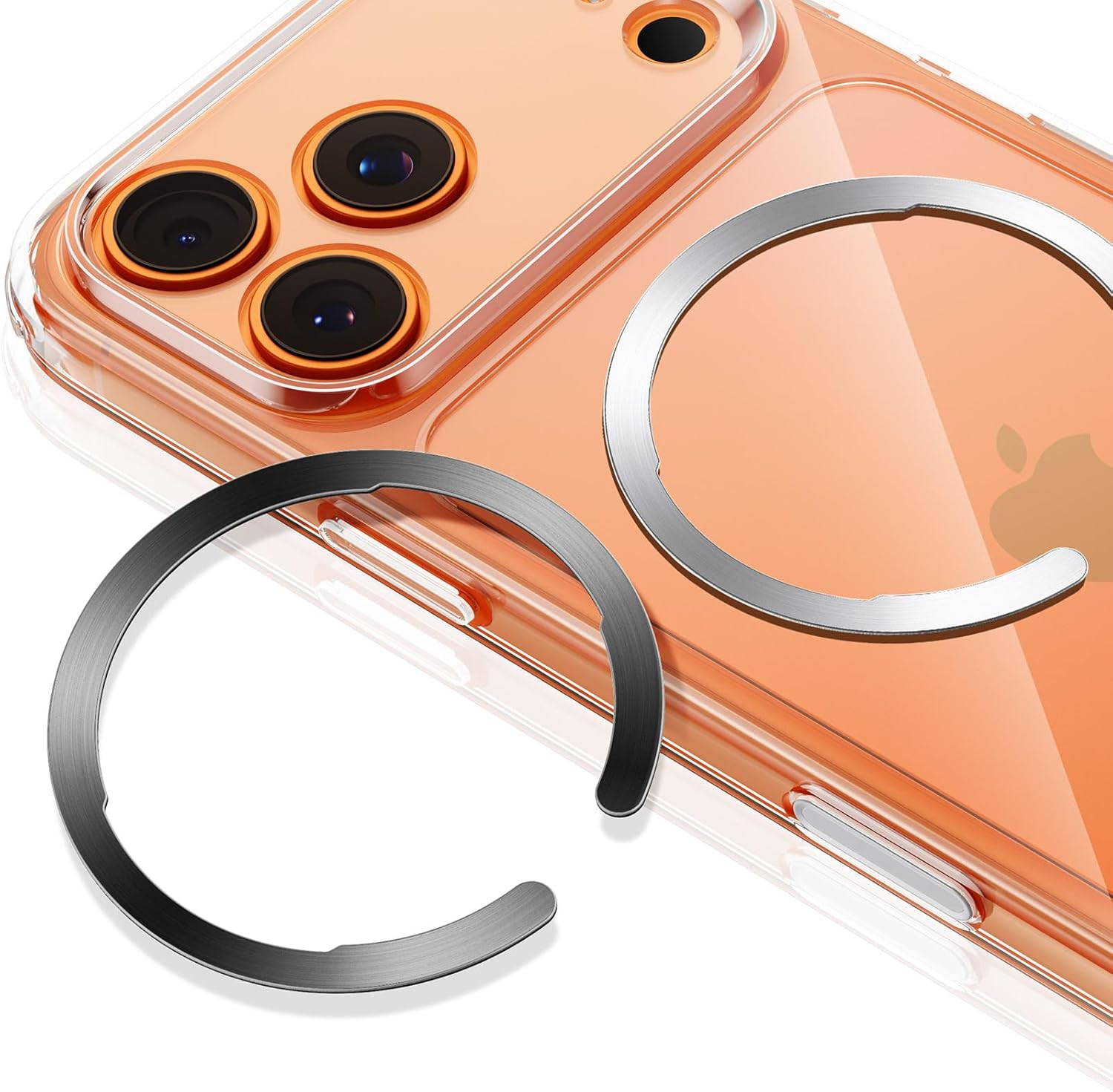 ESR for Magsafe Ring, Ultra-Thin(0.4Mm) for Magsafe Sticker,2 Pack Universal Magnetic Wireless Charger Conversion Kit for Iphone 17/16/16E/15/14/13, Galaxy S24/S23, Mag Safe Accessories,Black & Silver image number 5