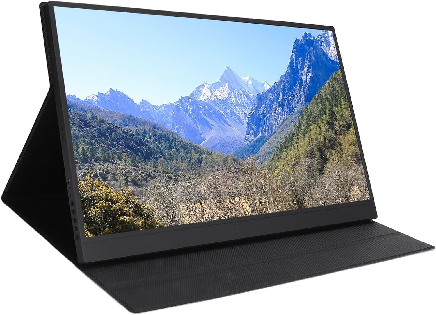 4K Portable Monitor, 17.3 Inch 3840X2160 IPS Laptop Display, with Adjustable Stand and Expandable Hole, 2 USB Type C Port, for Switch, OS X image number 2