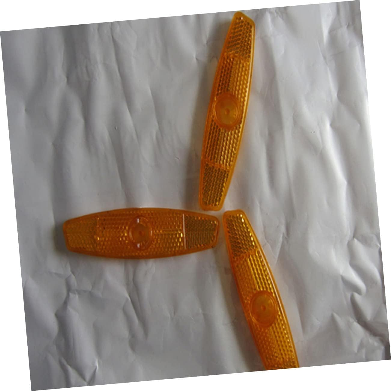 10Pcs Wezxrauo Ultra Bright Orange Bike Wheel Reflectors, Universal Spoke Reflectors for Bicycles and Motorcycles, High Visibility Safety Reflector Kit for Night Riding Warning & Cycling Accessories image number 5