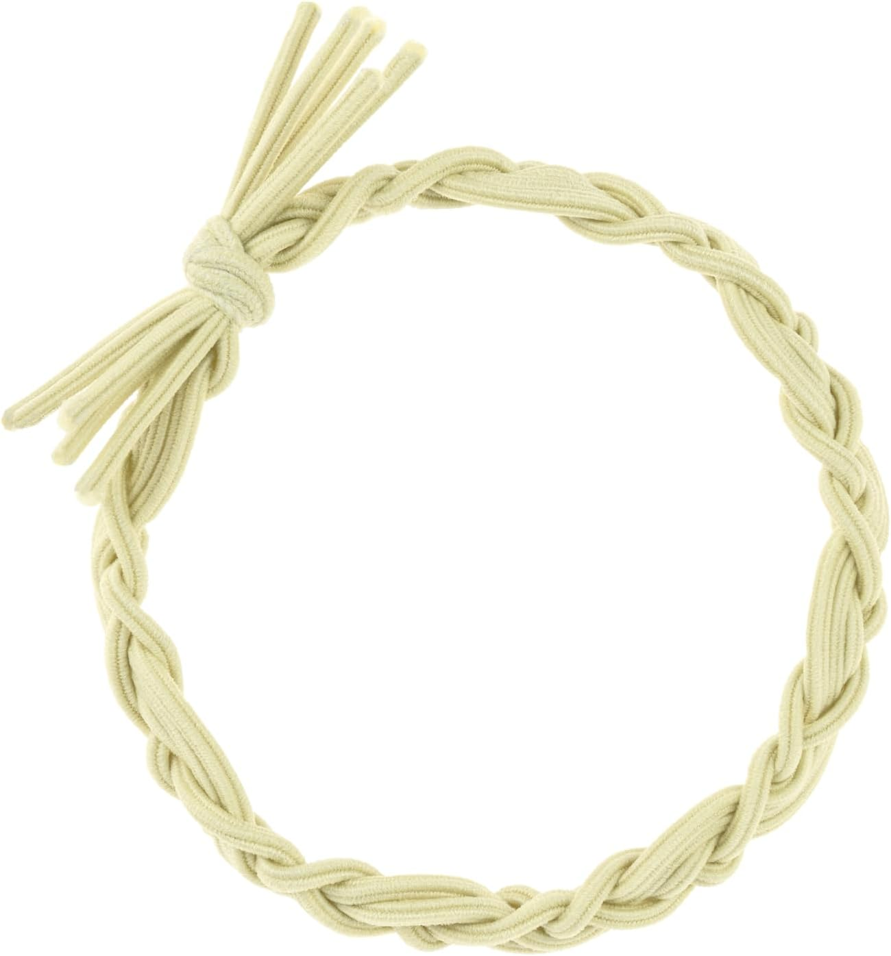 Invisibobble BEAUTIES Bebe Blue (Pack of 4) - Braided Spiral Hair Bobbles in Pastel Blue & Green - Stylish in Hair & as a Bracelet - Spiral Hair Scrunchie Women & Mini - Gentle, Fashionable image number 3