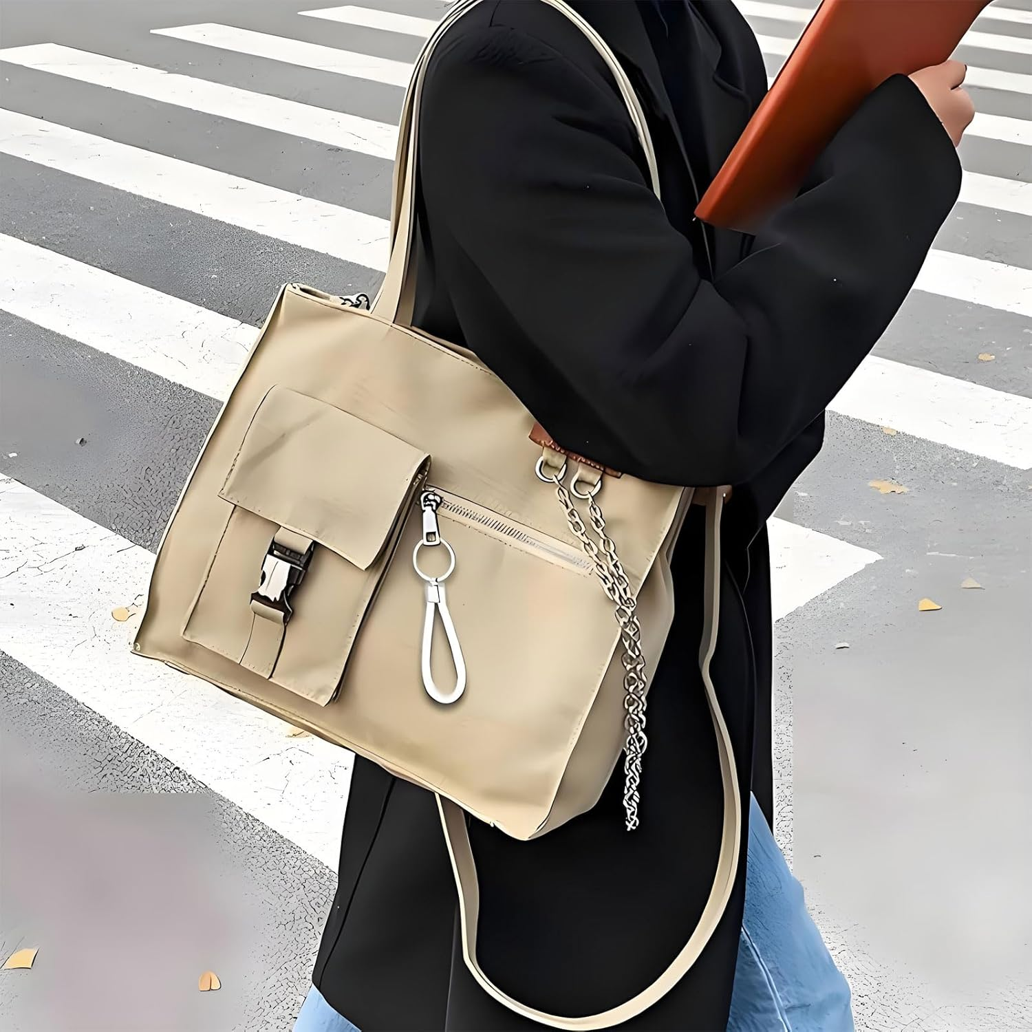 MYTOAU 8 PCS Braided Leather Key Chain,8 Colors Woven Key Ring, Handmade Weave Rope Keychain Car Motorcycle Simple Key Chaincar Door Key Chains for Ladies Men Kids image number 5