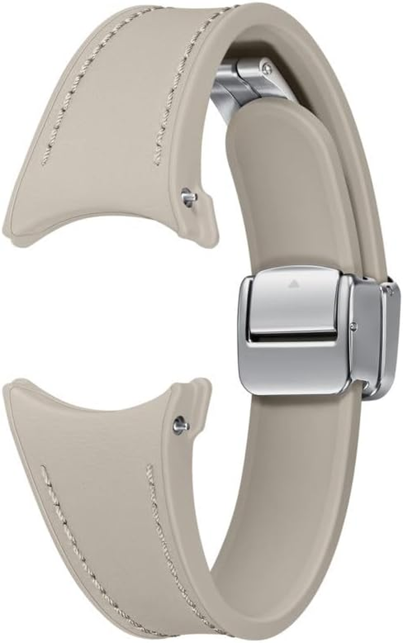 Samsung Galaxy Official D (Import Version)-Buckle Hybrid Eco-Leather Band (Wide, M/L) for Galaxy Watch, Black, Black, M/L, Strap image number 1