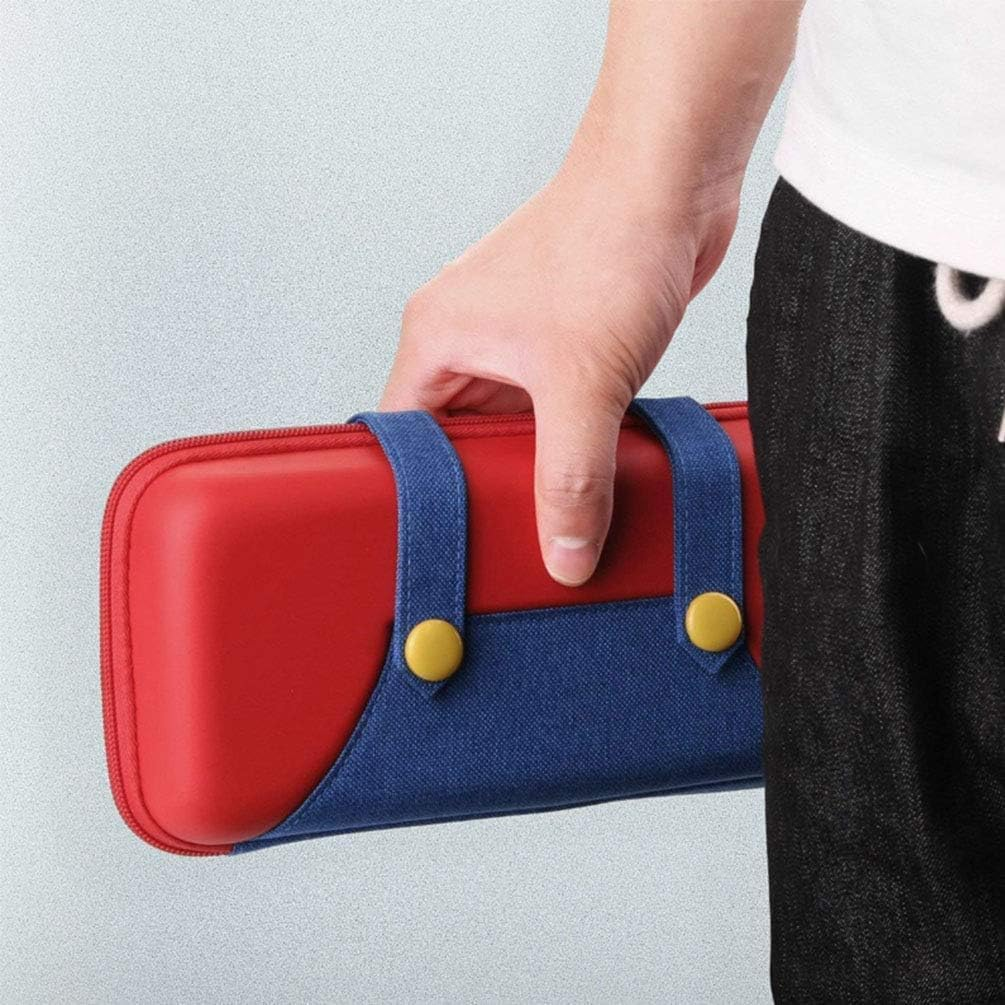 Carrying Case for Nintendo Switch 2 2025, Protective Case with 10 Game Cartridge Holders, Travel Carrying Storage Pouch - Red Blue image number 2