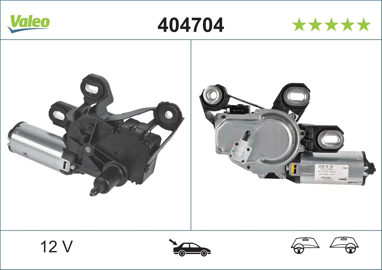 VALEO - Wiper Motor - Rear - 404704 - VITO,MIXTO, VIANO image number 4