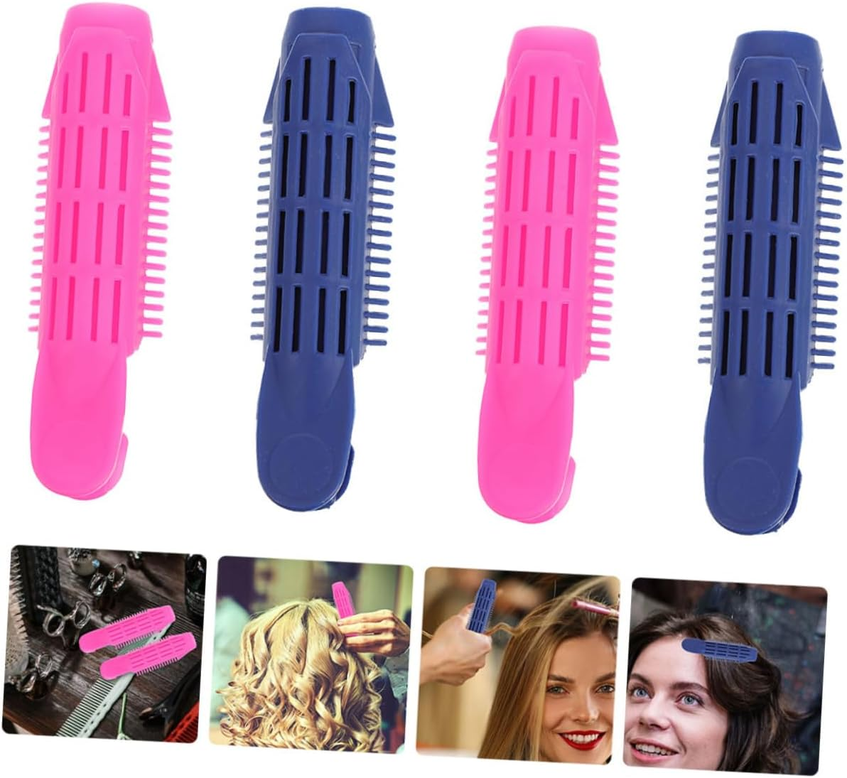 4Pcs Multifunctional Hair Curlers Airy Roller Sleeping Clips for Lightweight and Portable Hair Styling Tools for Women and Girls image number 1