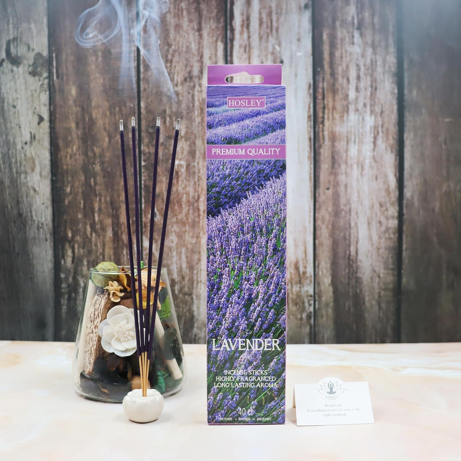 Hosley&reg; 240 Pack of Lavender Fragrance Incense Stick Infused with Essential Oils - Ideal for Wedding, Events, Aromatherapy, Spa, Reiki, Meditation image number 5
