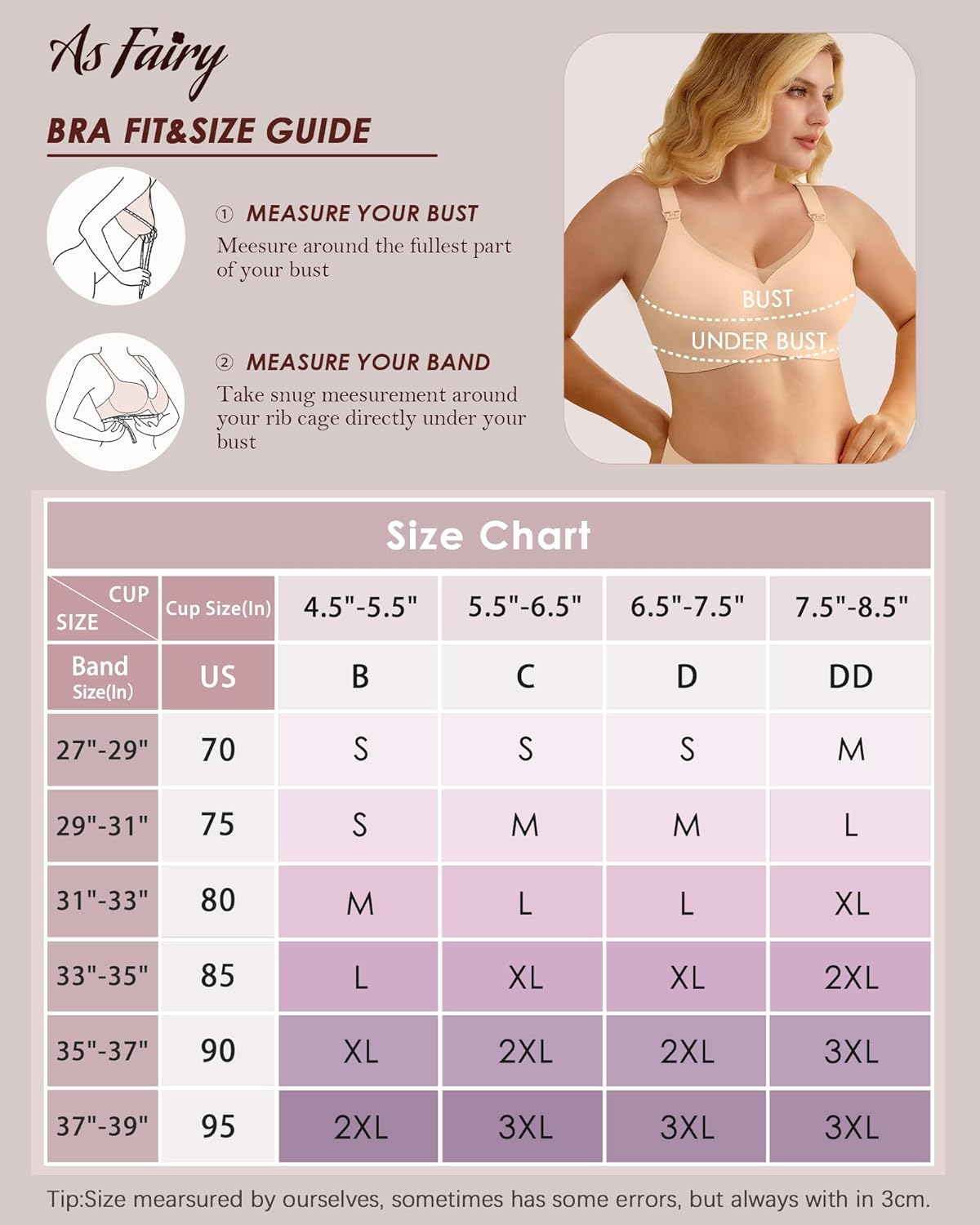 As Fairy Nursing Bras for Breastfeeding Seamless Maternity Bra Pregnancy Sleep Wireless Push up Hands Free Bralette image number 1