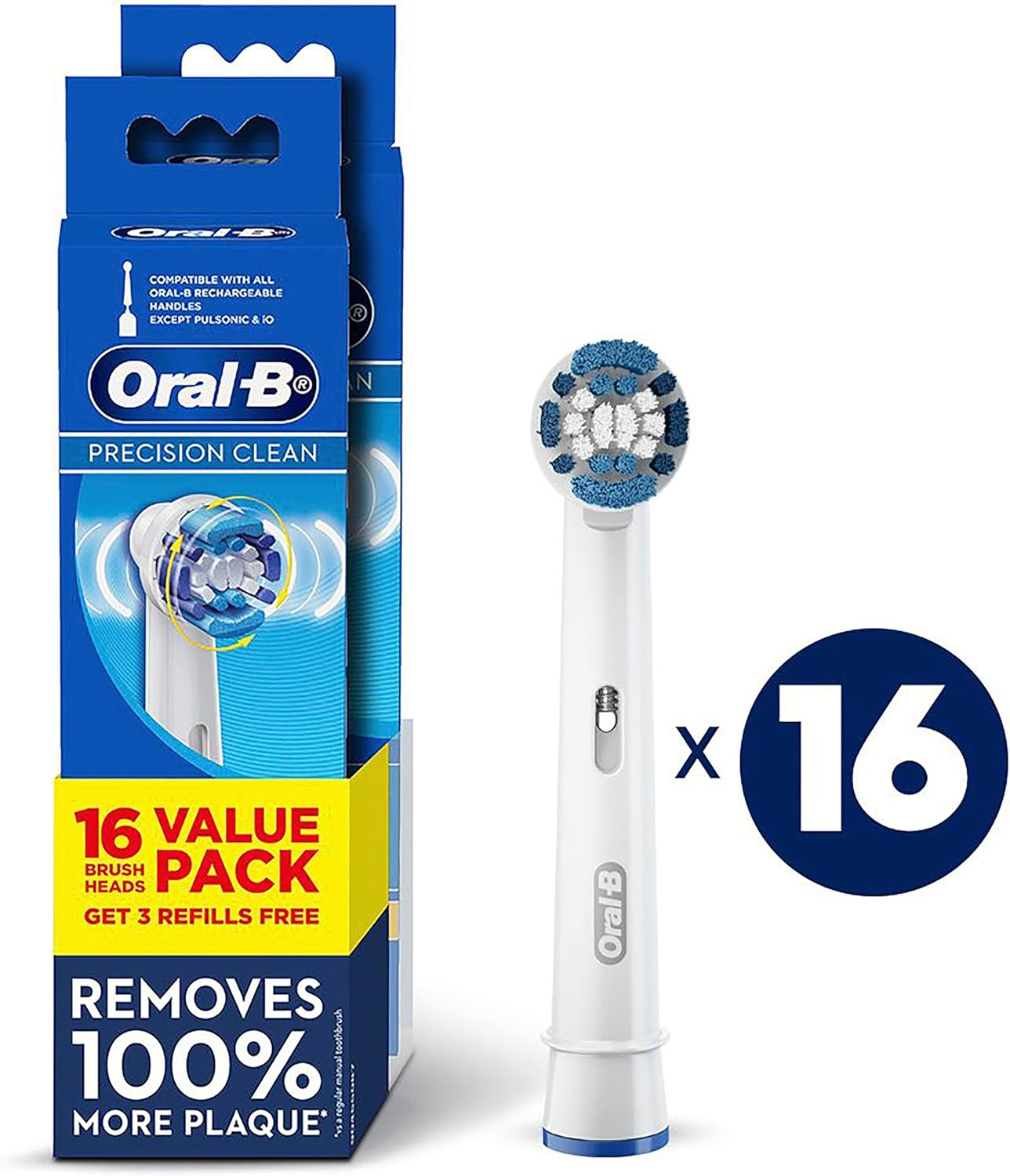 Oral-B [GENUINE] Everyday Clean Electric Toothbrush Replacement Heads, 16 Value Pack image number 3