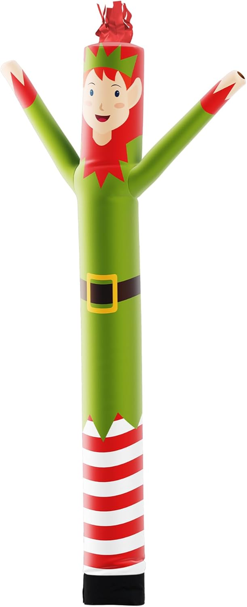 Lookourway Air Dancers Inflatable Tube Man Attachment - 10Ft Elf Wacky Waving Inflatable Tube Guy - Christmas Holiday Promotion - (No Blower) image number 5