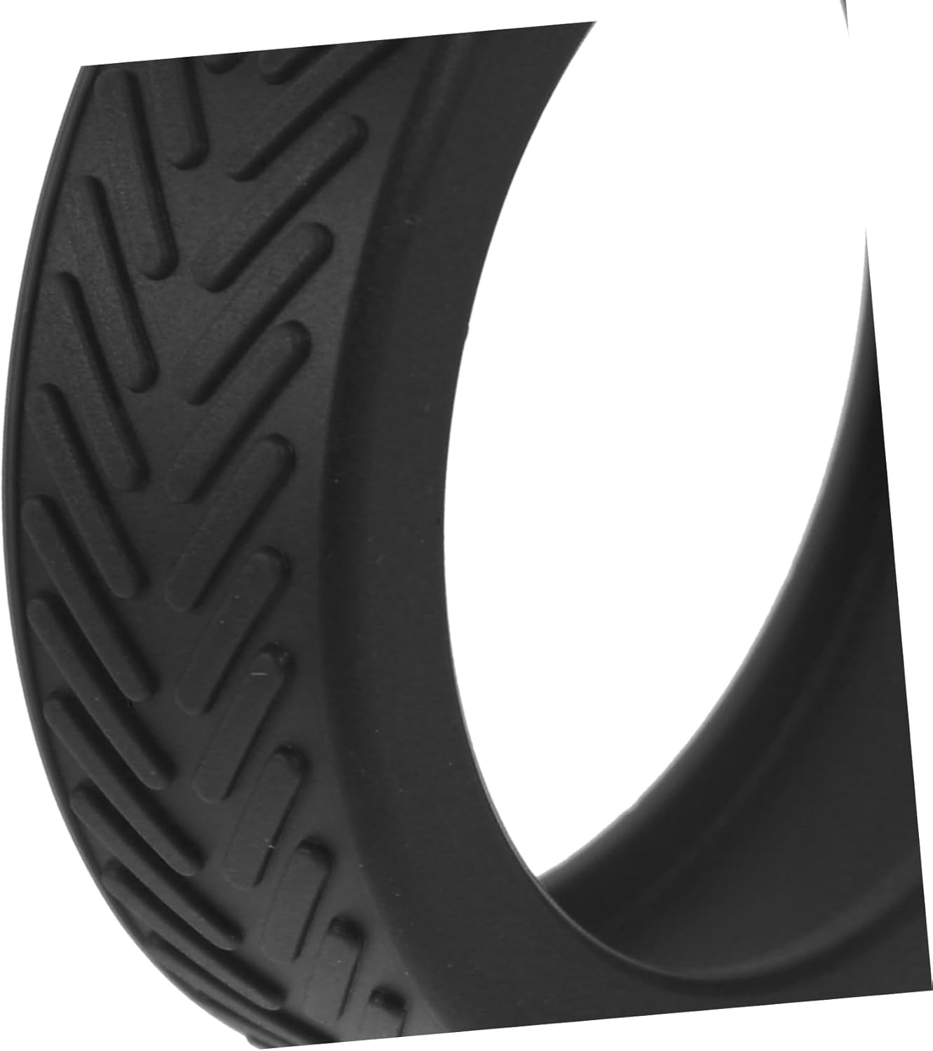 FUNOMOCYA 8Pcs Rubber Luggage Wheel Covers for Suitcases Noise-Reducing Dark Black Suitcase Wheel Protectors Compatible with Hardwood Floors image number 4