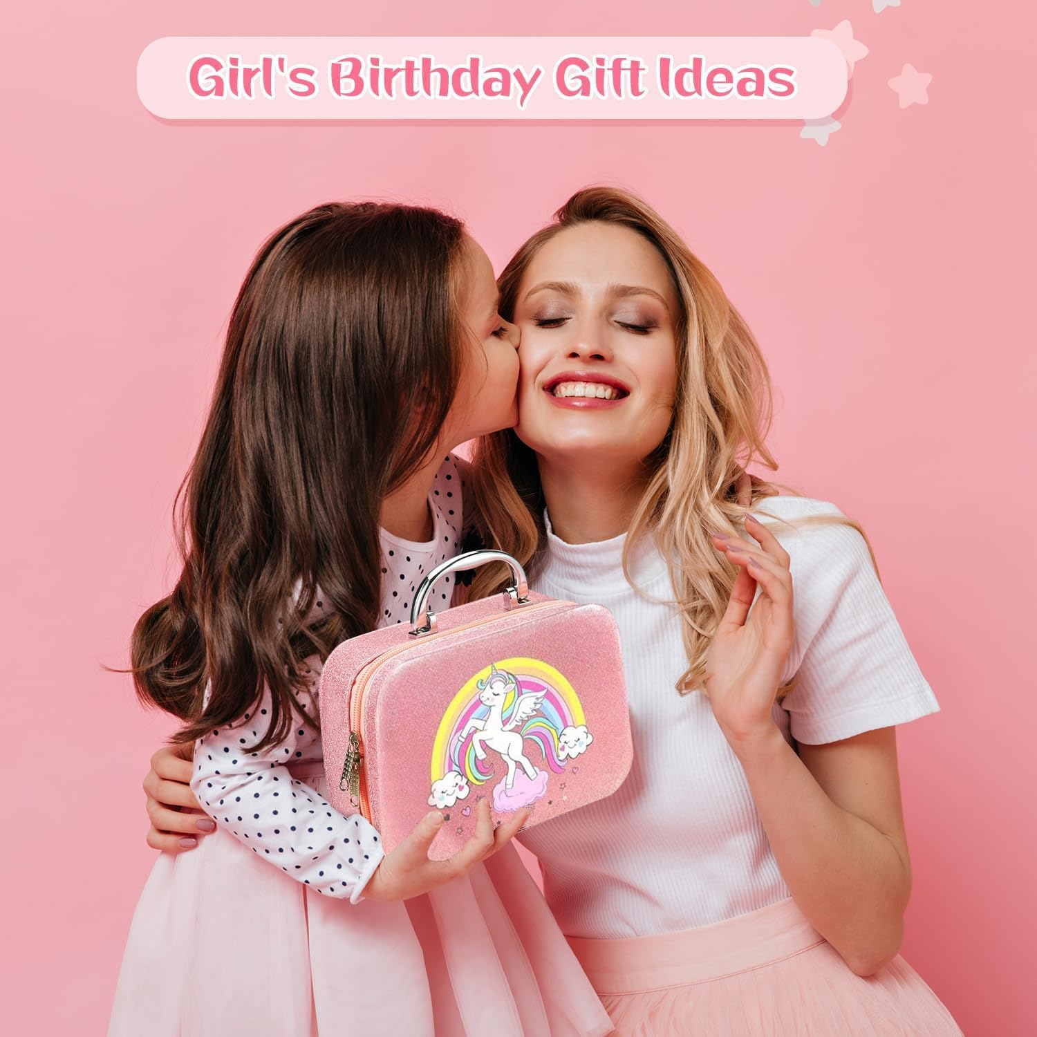 Kids Washable Makeup Girls Toys, Girls Makeup Kit for Kids Make up Set Real Makeup for Kid Little Girls Toddlers Children Princess Christmas Birthday Gifts Toys for 3 4 5 6 7 8 9 10 Year Old (Unicorn) image number 4