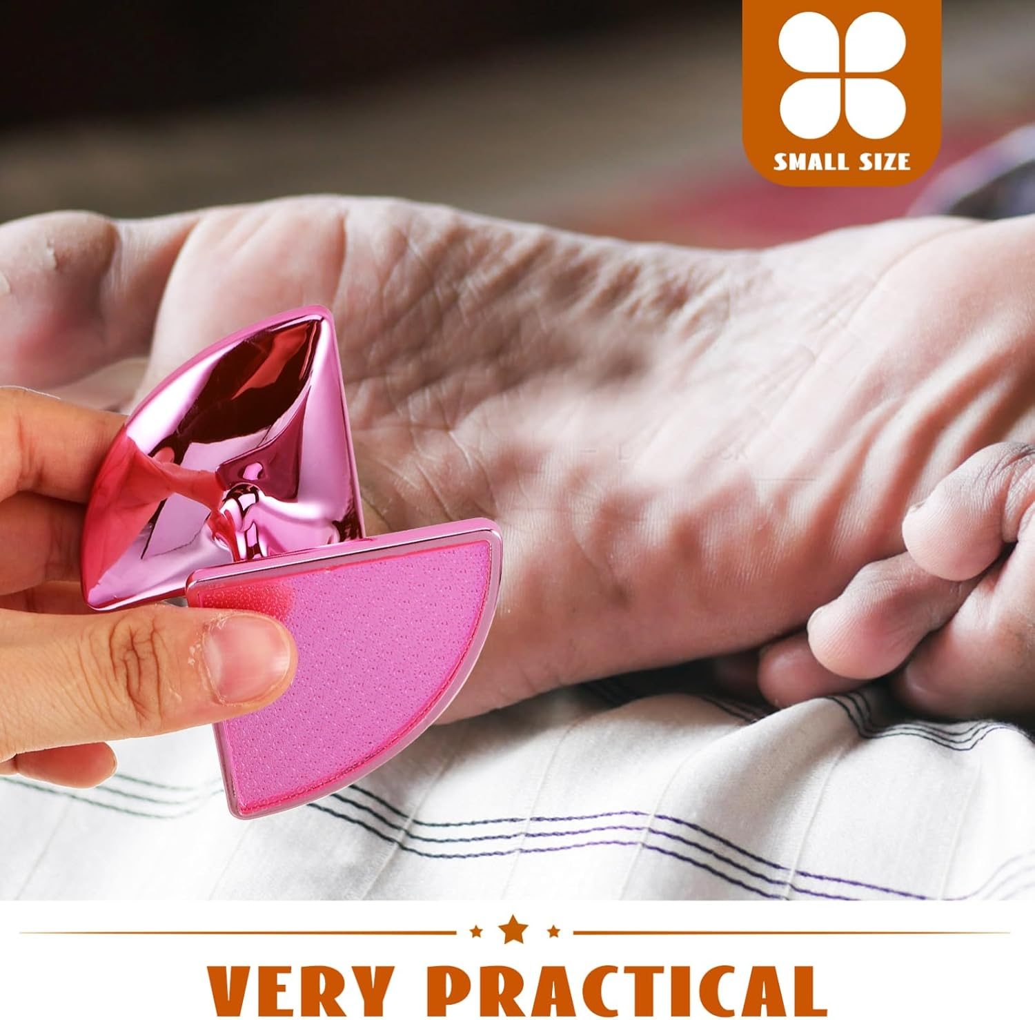 Minkissy Foot Pumice Hair Grinder Pedicure Dead Skin Removal Foot Scrubber for Women image number 5