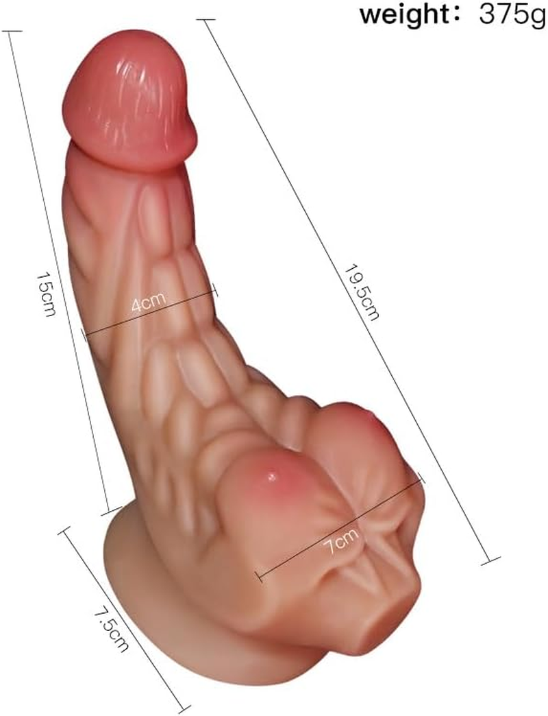 Ozfuns 7.5 Inch Premium Silicone Male Torso Dildo Flexible Dildo with Realistic Sexy Men'S Body Sex Toy for Men Women Couple Gay image number 1