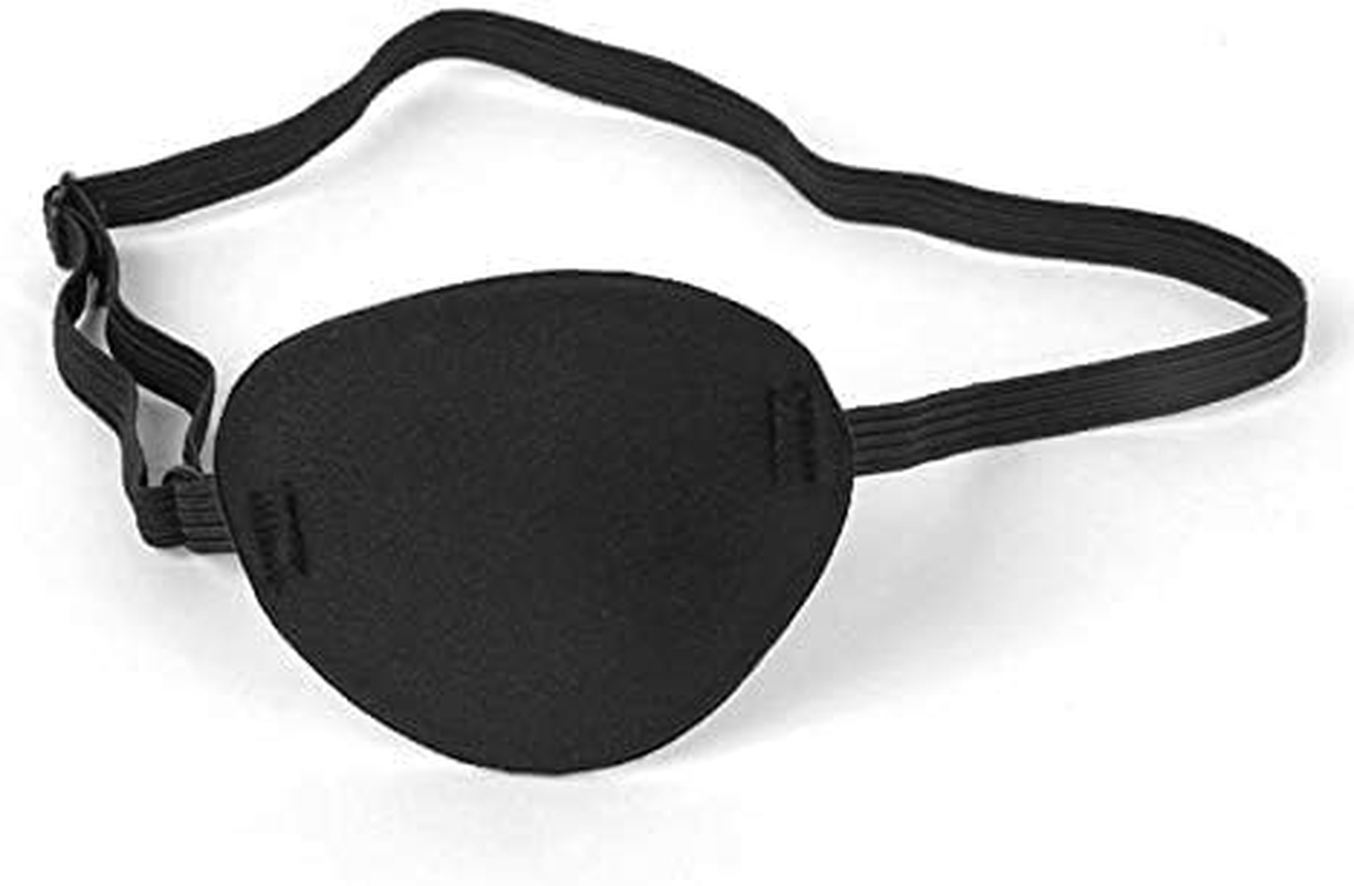 1 Pcs Eye Patches Pirate Mask Eyepatch for Lazy Eye Black Eye Patch for Glasses for Adults Kids Children Halloween Christmas Cosplay Pirate Theme Costume image number 4