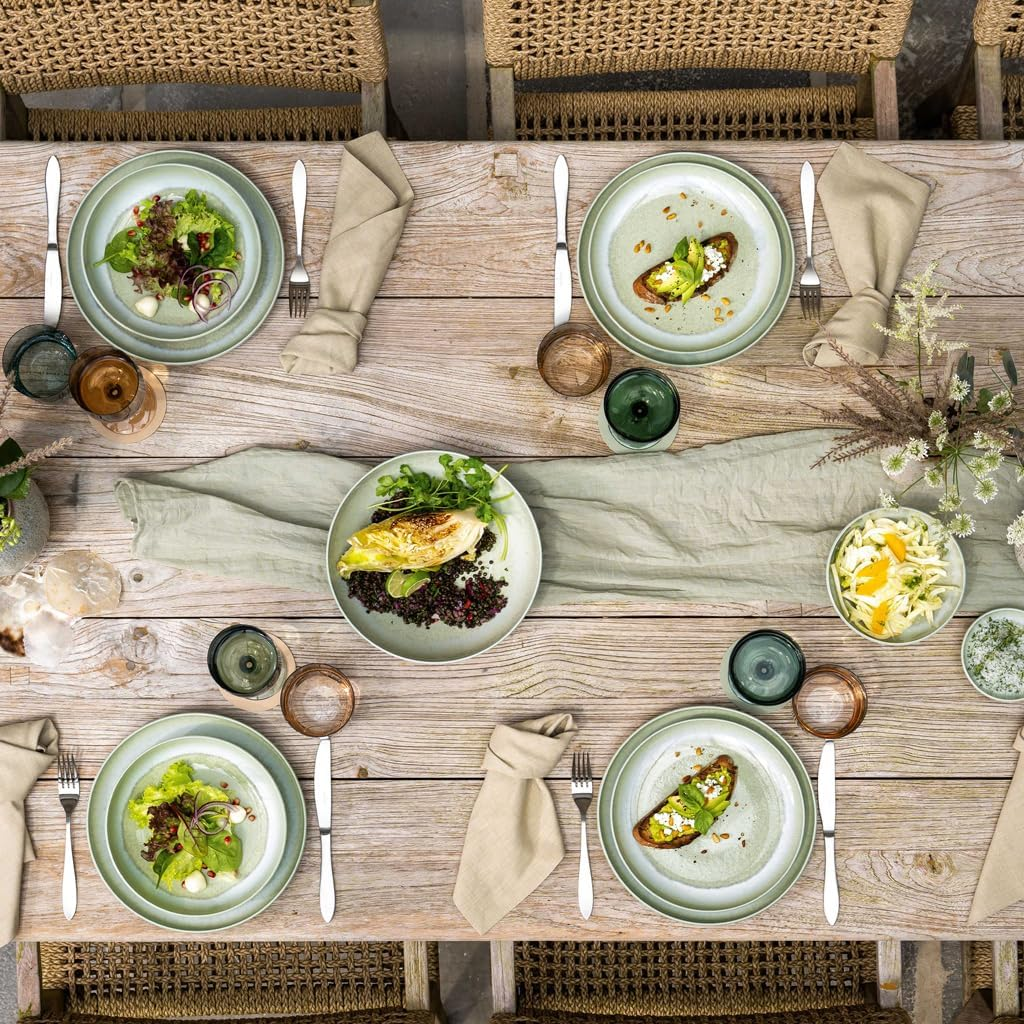 Like. by Villeroy & Boch Perlemor Alga Dinner Plate, 271 Mm, Premium Porcelain, Unique Effect Glaze image number 2