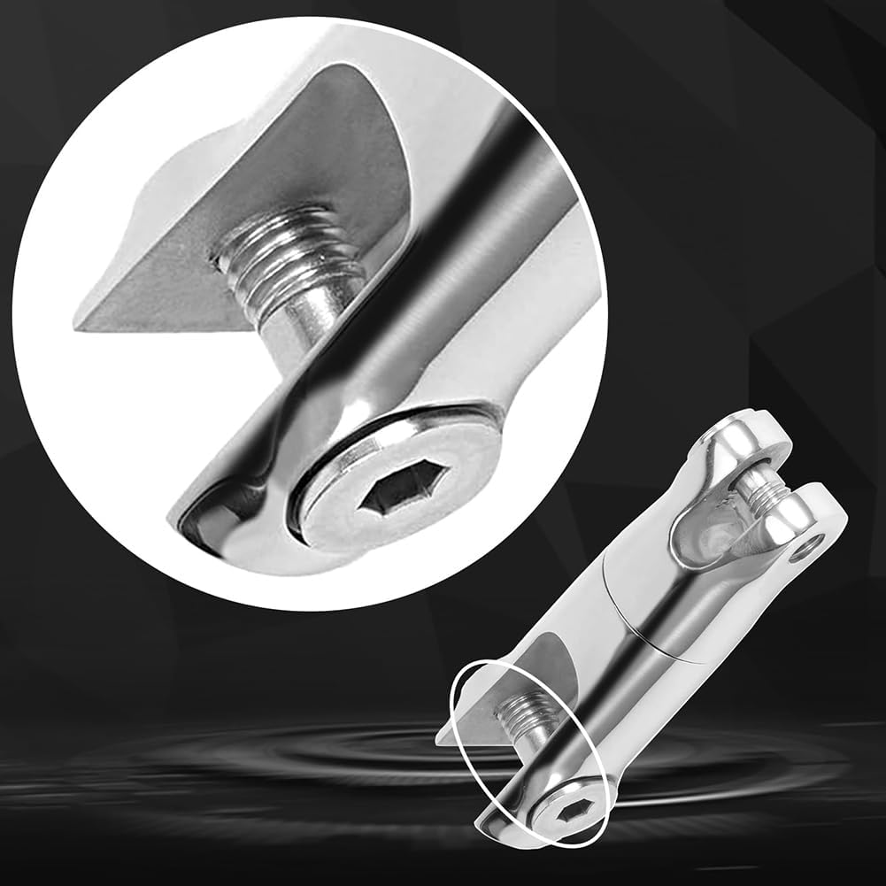 Elqater Stainless Steel Boat Anchor Swivel Connector Marine Grade Heavy Duty Anchor Chain Swivel (1/4Inch-5/16Inch) Easy to Use image number 5