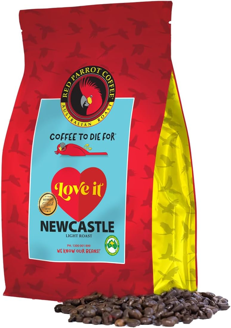 RED PARROT - LOVE IT NEWCASTLE - LIGHT ROAST - 250G image number 3
