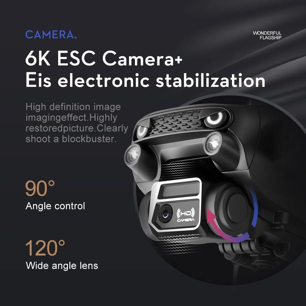 LUXWALLET Libra Spectra - 2025 Editie - Drone Met Laser Obstacle Ontwijking - Dual Camera System - Optical Vlieg Positioning - Stijgen En Landen Met EEN Button - Headless Mode image number 4