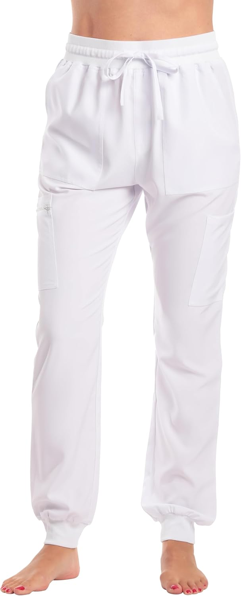 Just Love Womens Utility Solid Scrub Pants image number 2
