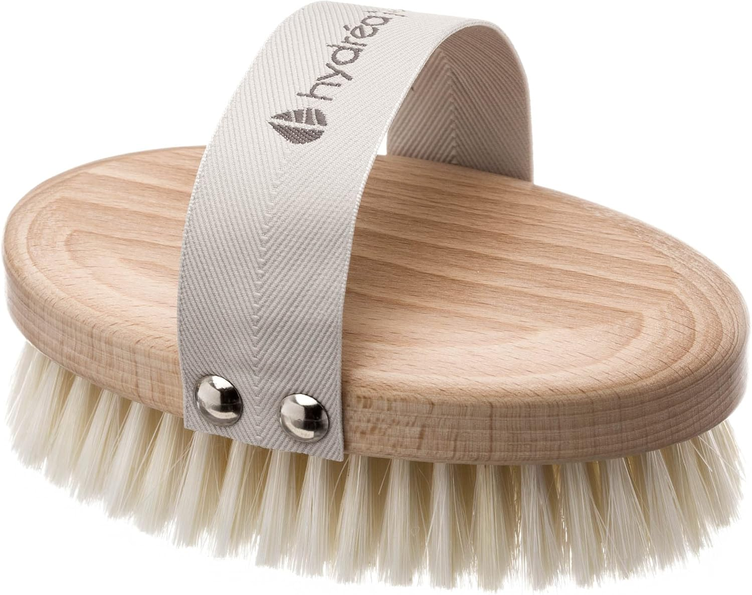 Hydrea London Natural Body Brush &ndash; Exfoliating Wet + Dry Skin Brush with Natural Bristle, Dry Brush Cellulite Remover, Helps Improve Lymphatic Drainage - FSC&reg; Certified Beechwood. image number 6