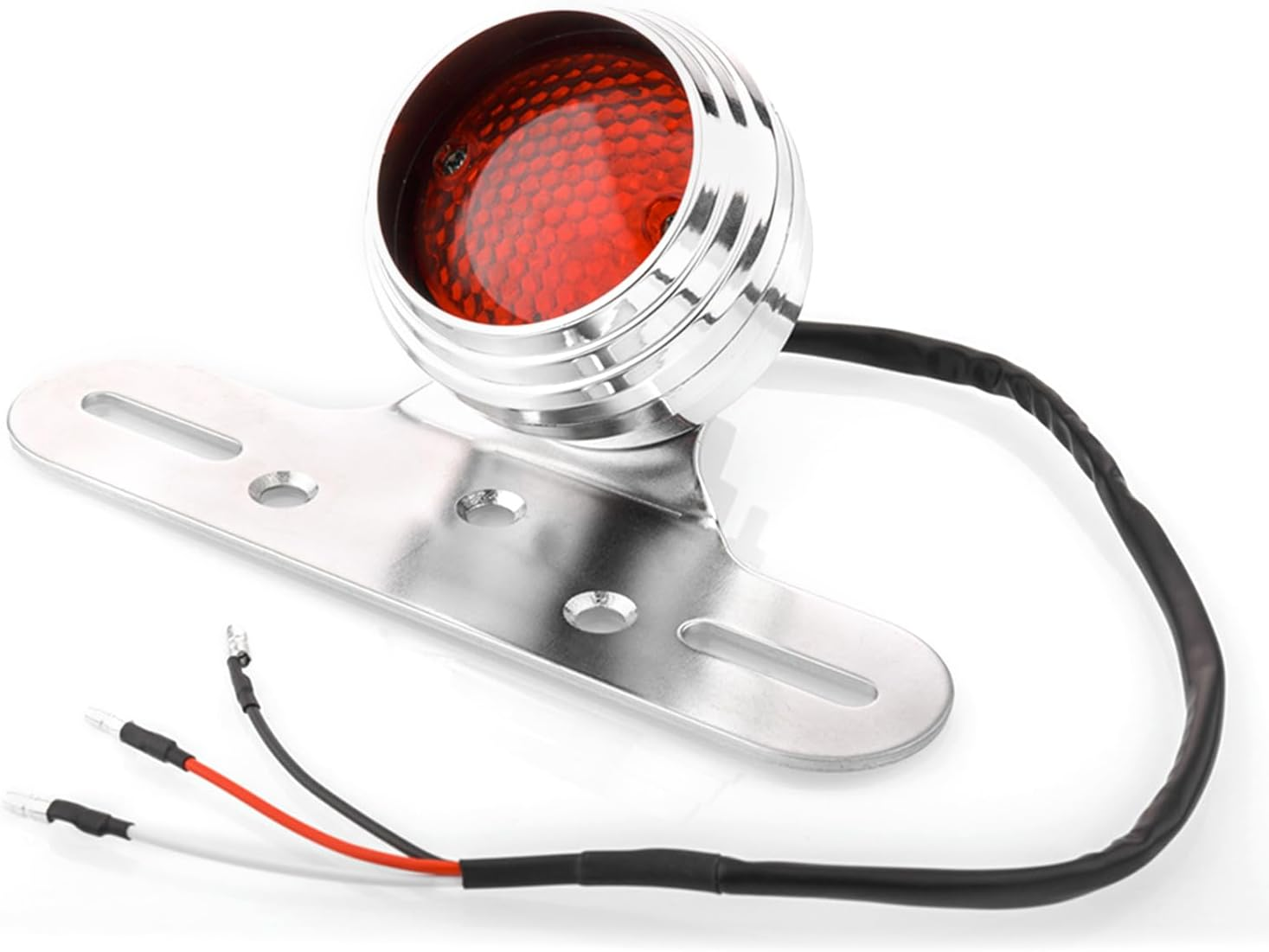 Namolit Motorcycle Tail Light Brake Light with License Plate Bracket Integrated Running Lamp Universal