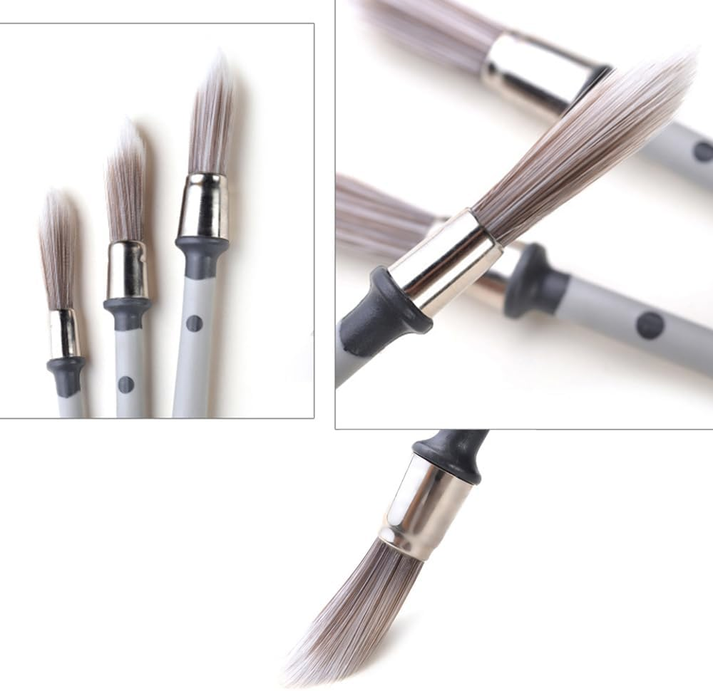 Paint Detail Brushes, 4-Piece Set, round Trim Brushes for Small Repairs and Art image number 6