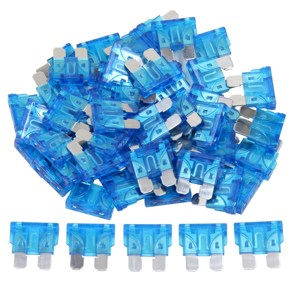 Fymusing 55Pcs 20 Amp Standard Blade Fuse, 20A Automotive Fuse for Car Truck