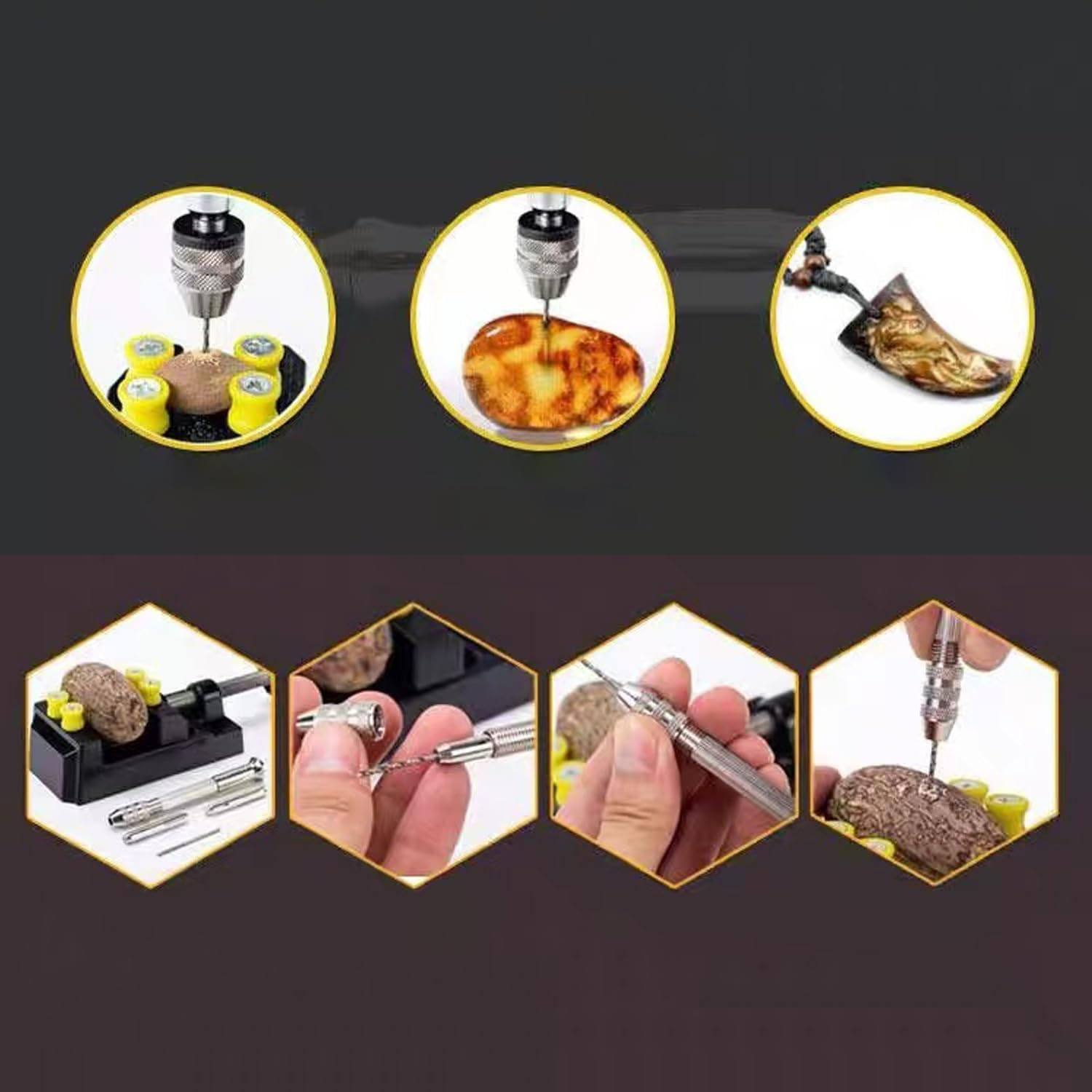 0.3-3.0Mm Mini Hand Drill with 10Pcs 0.8-3.0Mm Twist Drill Bits Set Wood Bodhi Plastic Drilling Kit 11Pcs Hand Twist Drill Set