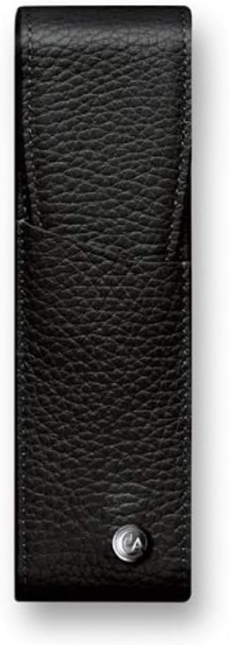 Caran D'Ache Leman Leather Case for Two Pens, Black, 1 St&uuml;ck (1Er Pack), Pencil Case - Darkblue image number 4