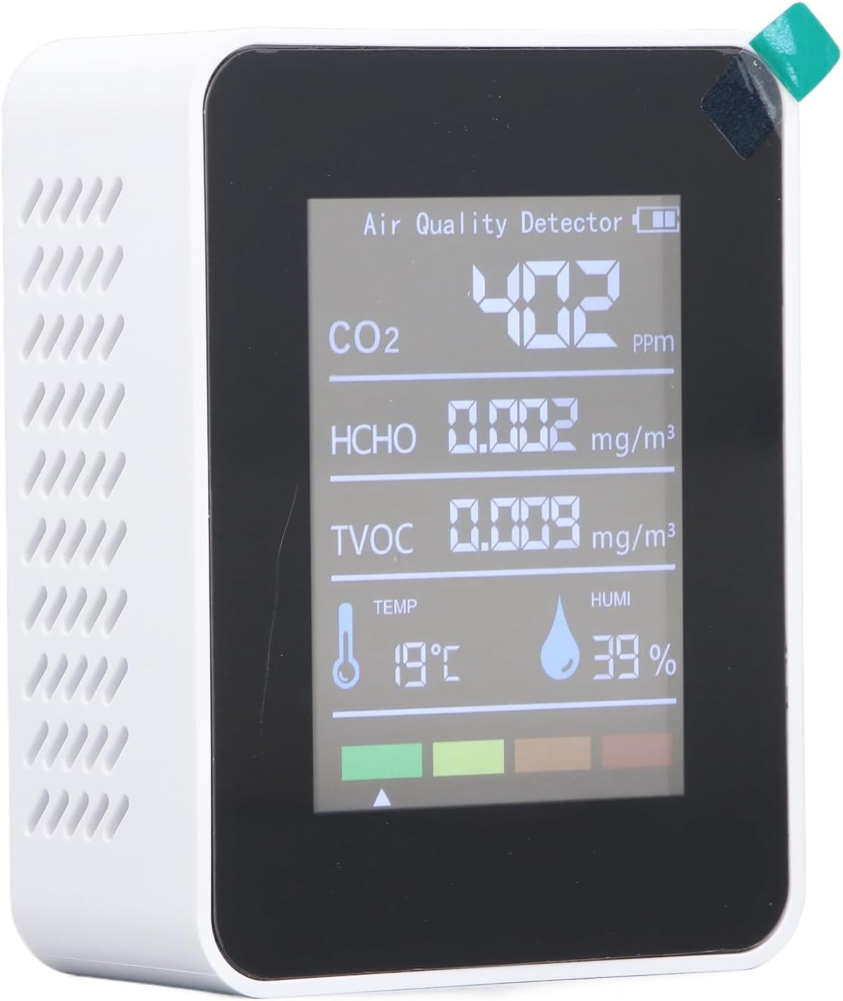 Air Quality Monitor 5-In-1 Detector for CO2, TVOC, HCHO LCD Display Temperature Humidity Detector image number 5