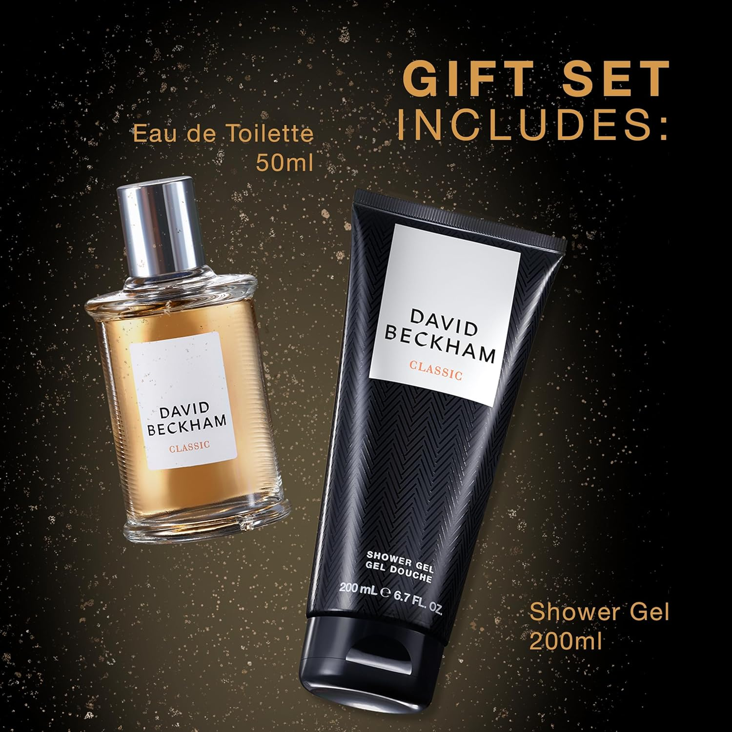 David Beckham Classic Eau De Toilette & Shower Gel Gift Set for Him,50Ml & 200Ml image number 1