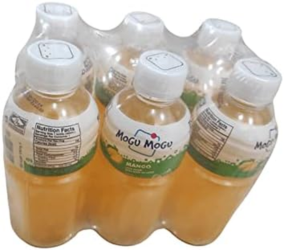 Mogu Mogu Mango Drink W/Nata De Coco 320Ml 6Pack image number 1