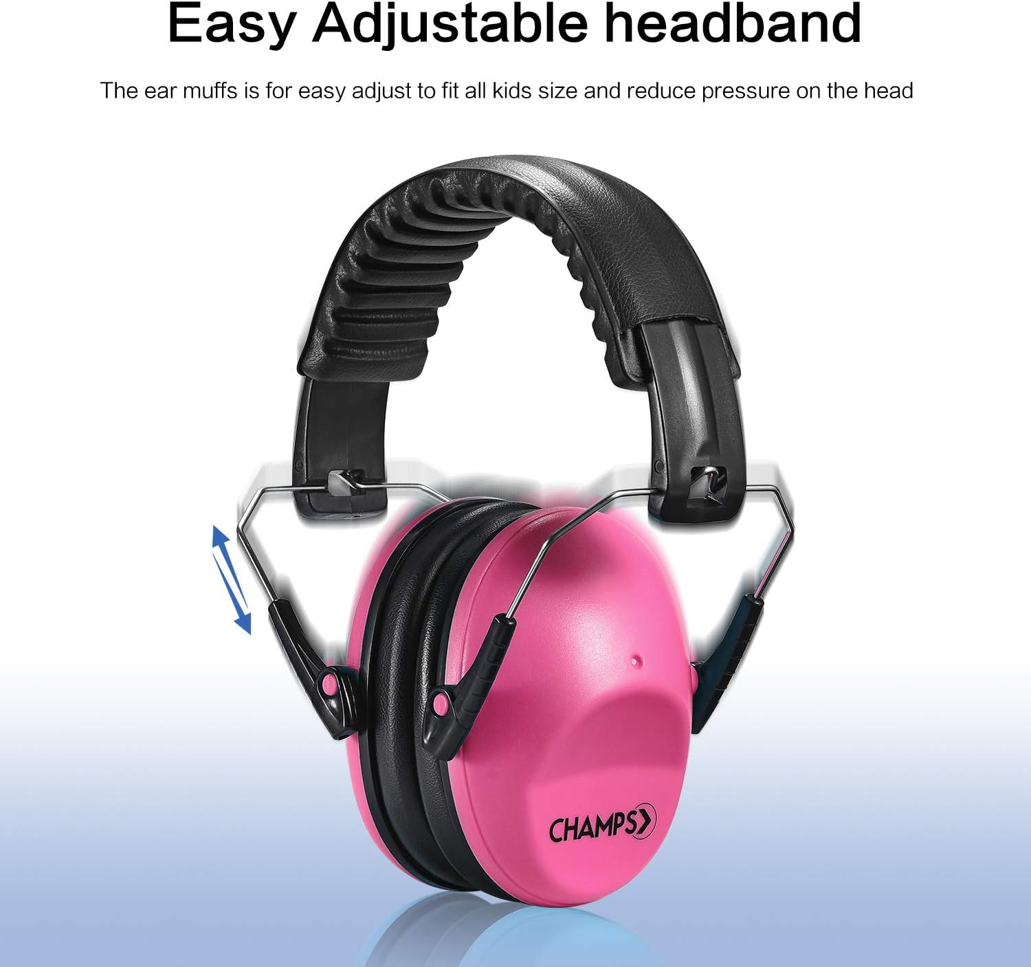 Kids Ear Muffs Champs Earmuff Noise Protection Reduction - Navy Blue image number 4