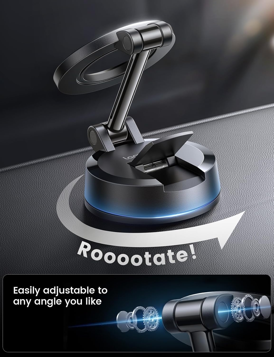 Lamicall for Mag Safe Car Mount [70LBS Powerful Suction] Magnetic Phone Holder for Car, 360&deg; Rotation Suction Cup Phone Mount Dashboard Windshield Fit Iphone 17 Pro Max Air 16 plus 15 14 13 12 image number 6