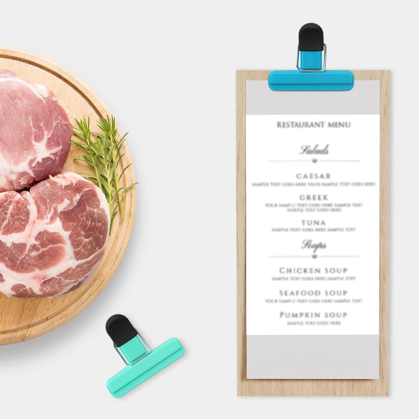 TACGEA Chip Clips, 12 Pack Food Clips, Bag Clips for Food Storage with Air Tight Seal Grip (3''X2.5'') image number 5