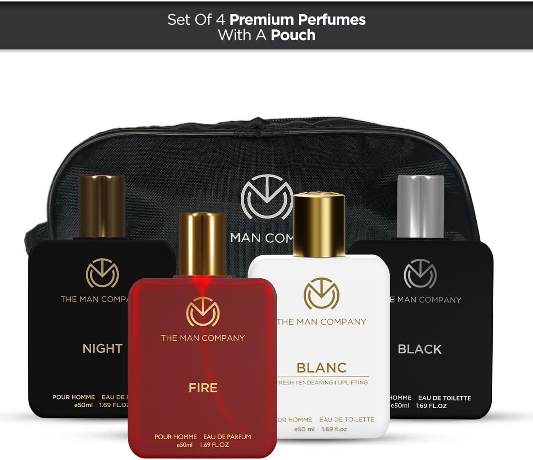 The Man Company Perfume Gift Set for Men 4 * 50Ml- a Gentleman'S Choice | Premium Long-Lasting EDP & EDT for Men | for Party, Outing, Office & Date image number 2