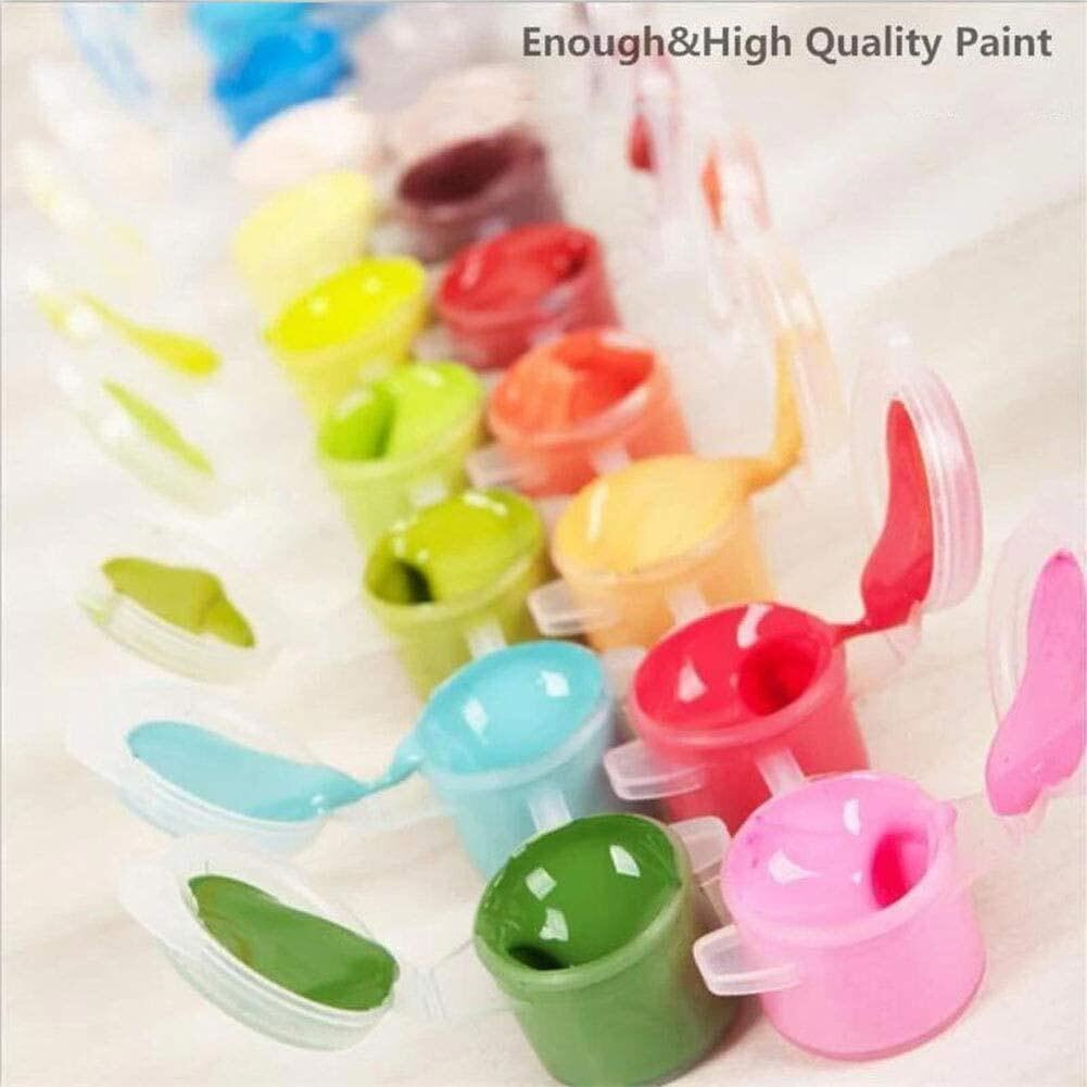 CAMOYAI 6 Pack Vintage Cocktail Paint by Numbers Kits for Adults, Simple DIY Acrylic Paint Kits on Canvas, Home Wall Decor 8X12Inch image number 3