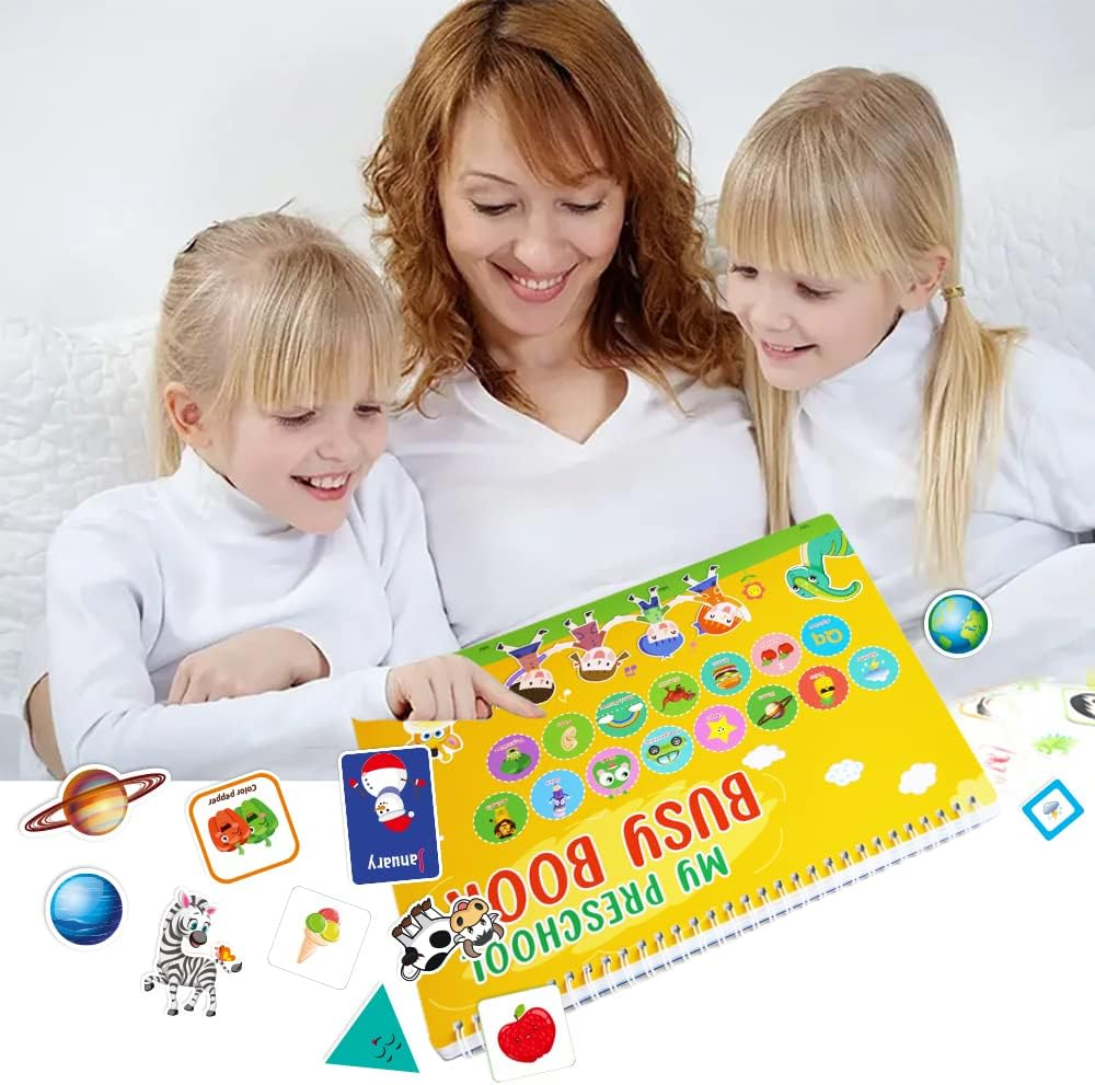 Busy Books for Toddlers 3-5,Dot Board for Toddlers Ages 3 and up - Sensory Toys Autism Kids 5-7- Autism Sensory - Kindergarten Educational Toys, Ages 3-4 4-8 5-7（Dinosaur）