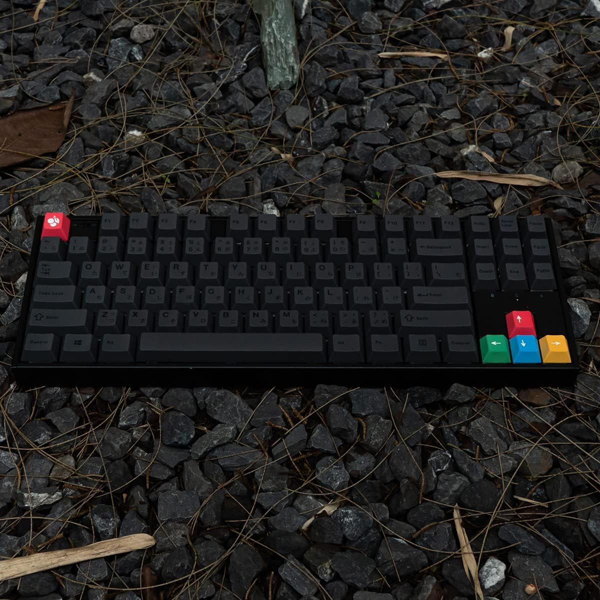 Mintcaps PBT Gray Japanese Keycaps Cherry Profile Retro Dye-Sub Keycaps Set 130 Keys Custom Keyboard Key Caps for 60% 65% 70% 75% Cherry Gateron MX Switches Mechanical Keyboards image number 1