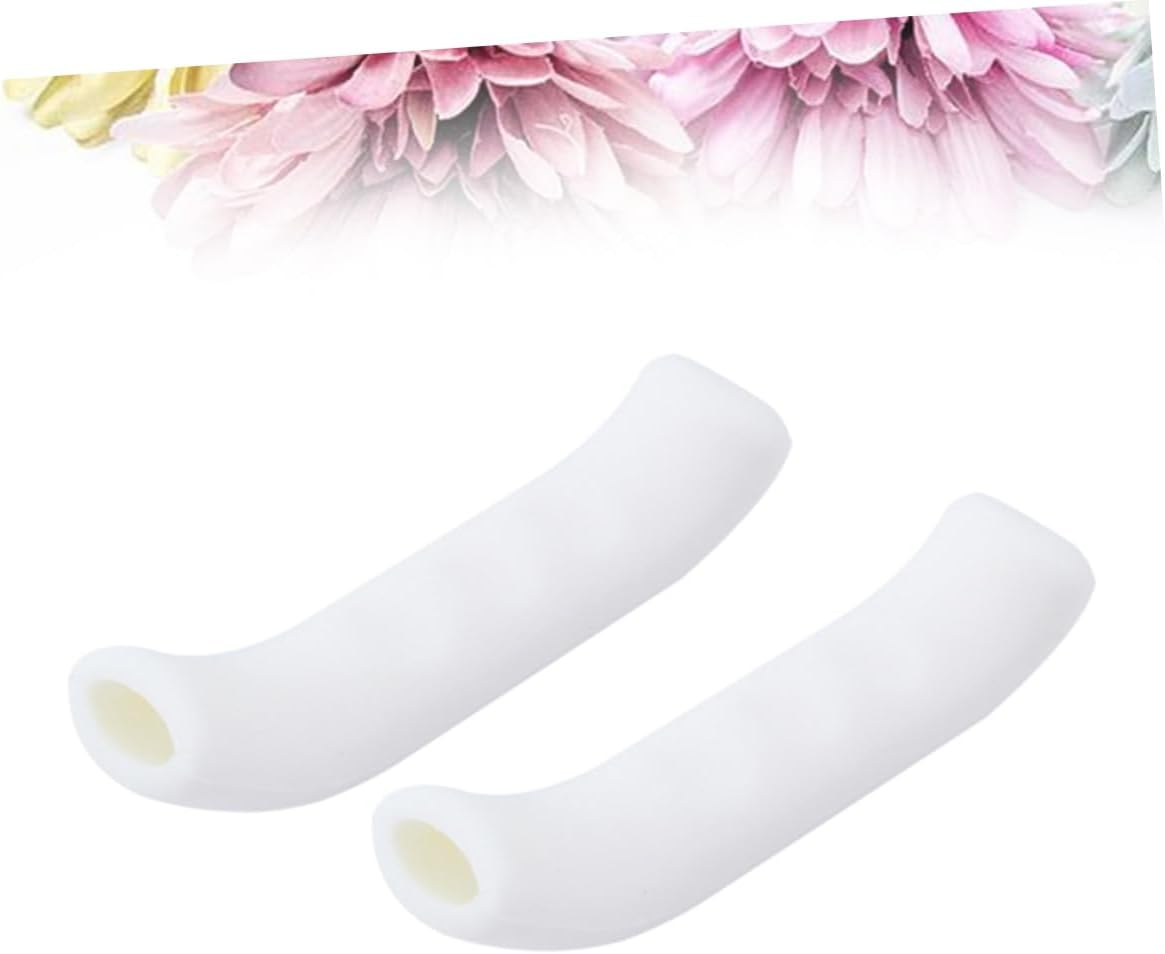 Milisten Bike Grips Handlebar Grips Bike Handle Grips White