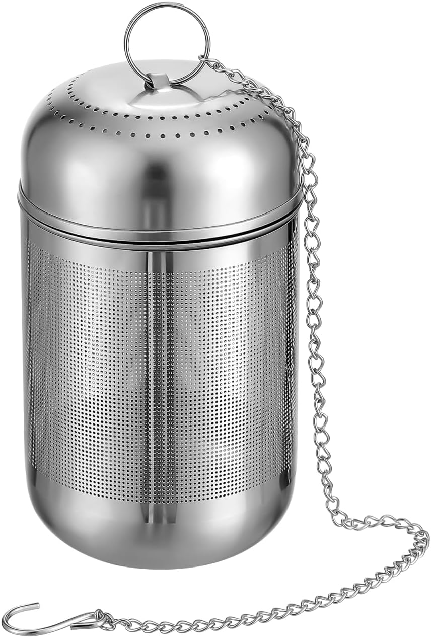 BESTOYARD Stainless Steel Seasoning 9.5Cm Ball Mesh Tea Filter, Spice Strainer for Cooking, Herb Infuser for Stews and Soups, Silver image number 1