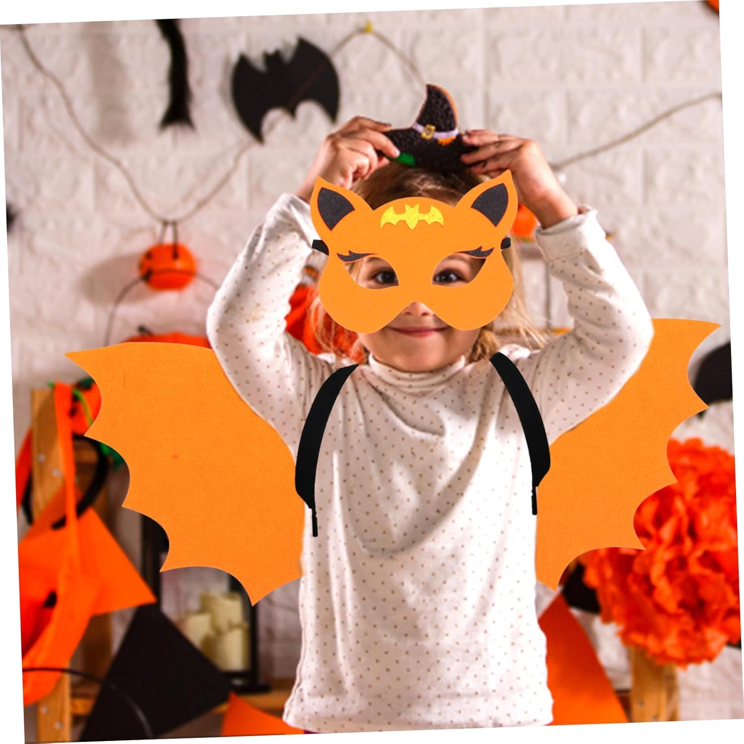 1Set Bat Wings for Boys and Girls Cosplay Costume Accessories for Halloween Parties Dress up Lifelike Design for Years Old for Carnival Photo Props Themed Events image number 2