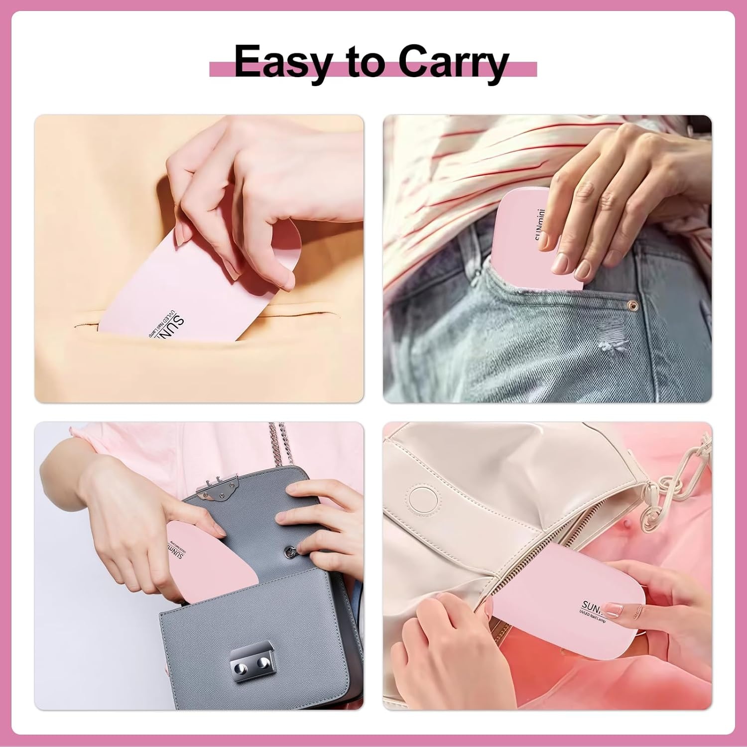 Mini UV LED Nail Lamp, Nail UV Lamp, UV LED Lamp for Gel Nails, Nail Polish Dryer, Nail Lamp, Mini Nail Dryer for All Gel Nail Polishes, UV Lamp for UV Gel Nail Polish image number 1