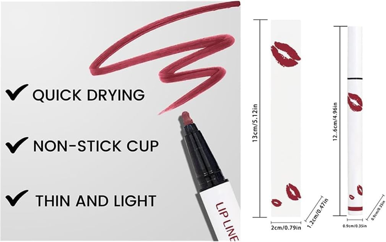 Cool Story Longwear Liquid Lip Liner, Liquid Lip Liner Pen, Matte Lip Stain Marker, Waterproof Quick-Drying Long-Lasting Matte Liquid Lipstick (01#, One Size) - 03 image number 4
