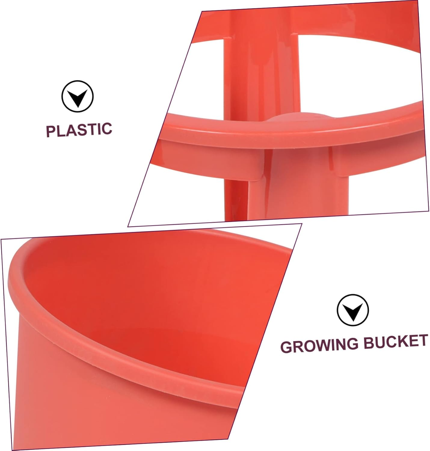 Levemolo Potato Planting Bucket Plastic Two-Tier for Ginger and Home Garden Outdoor Indoor Use image number 2
