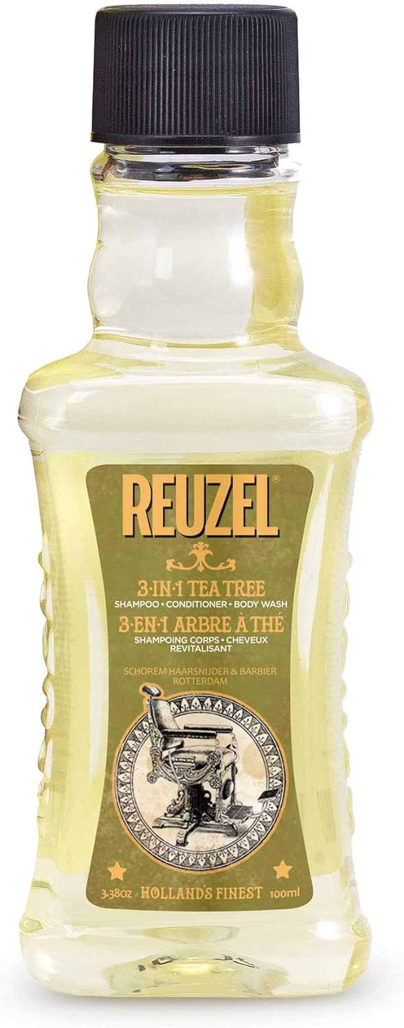 Reuzel 3-In-1 Tea Tree Shampoo - Cleanses Hair and Body - Soothes and Moisturizes Your Skin and Is Ideal for Overall Scalp Care - Rinses Clean and Can Be Used Daily - Vegan Formula - 100 Ml image number 3