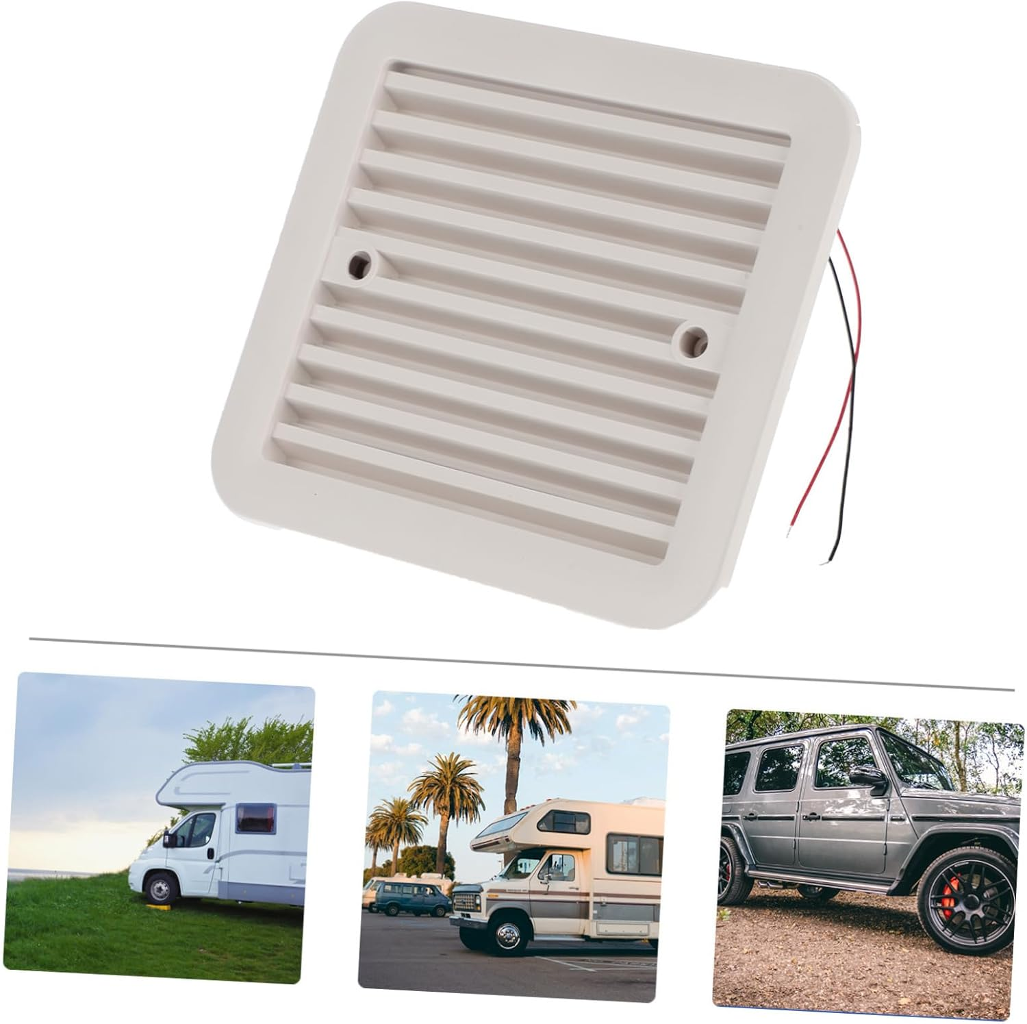 HEALEEP 12V Exhaust Fan for Caravan and Motorhome Side Ventilation Cooling Fan for Camper Quiet Operation for Airflow and Ventilation Vehicles image number 4