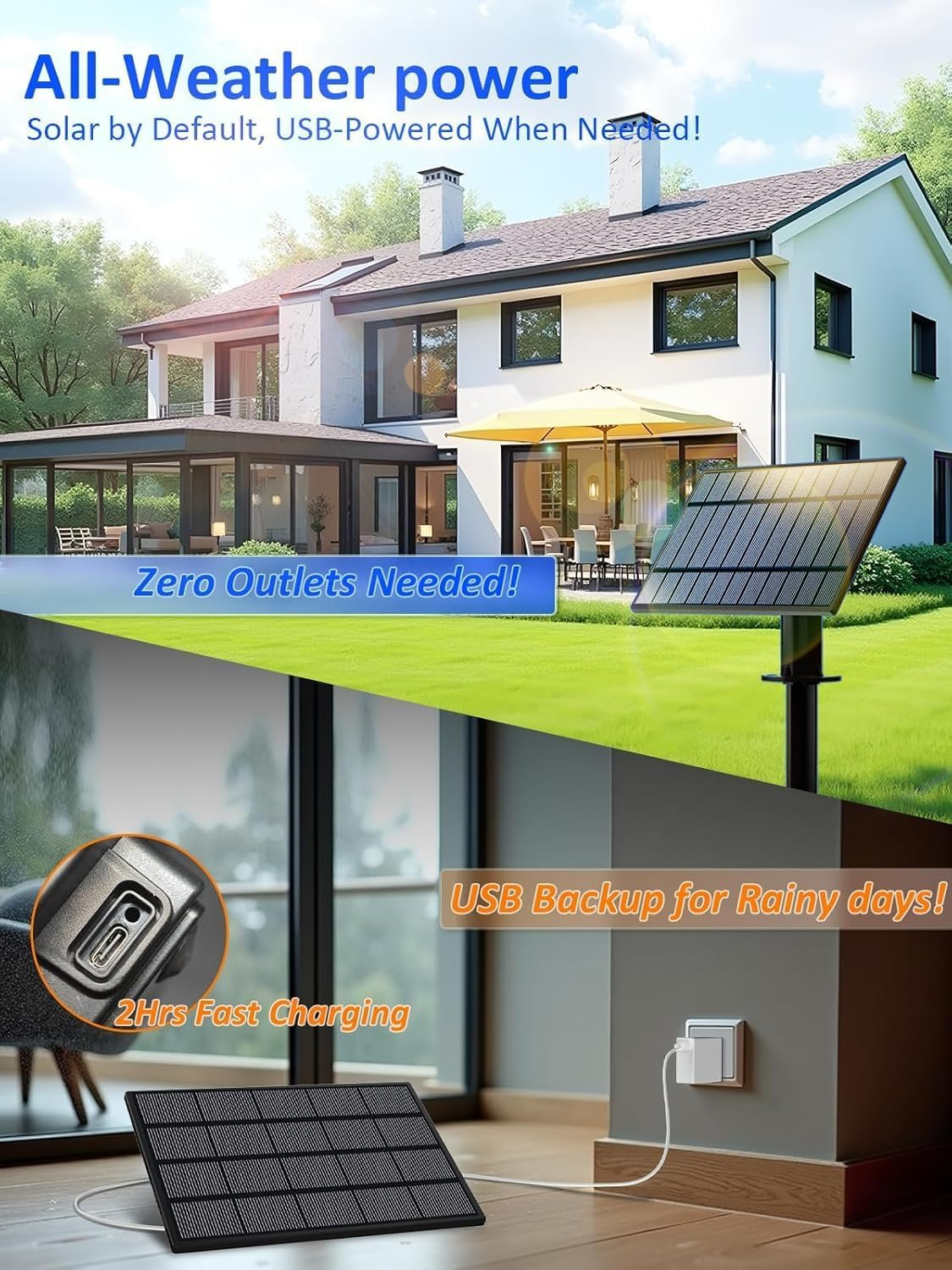 Solar String Lights, 30M Outdoor Waterproof with 50+1 LED Bulbs Long Last for 20+Hrs, Commercial Grade Shatterproof USB Patio Solar Powered Lights for Camping, Backyard, Garden, Porch Decor (30M)